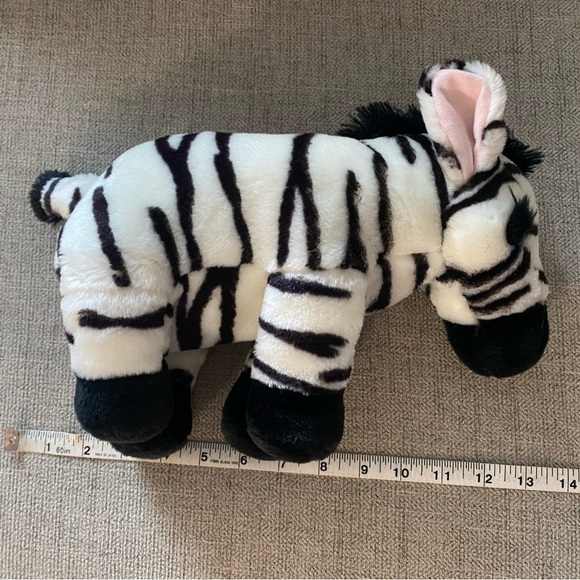 WILD REPUBLIC 2009 Sitting 12” Zebra Plush - Picture 6 of 9